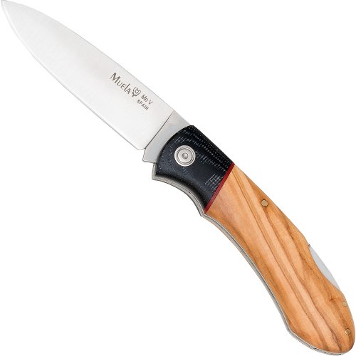 Muela Pocket Knife Olive Wood / Micarta