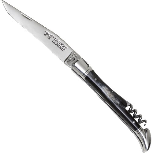 Laguiole Pocket Knife Buffalo Horn Corkscrew