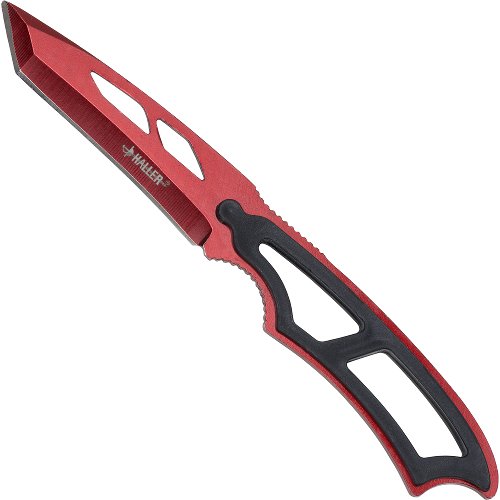 Neck Knife Tanto Red Anodized