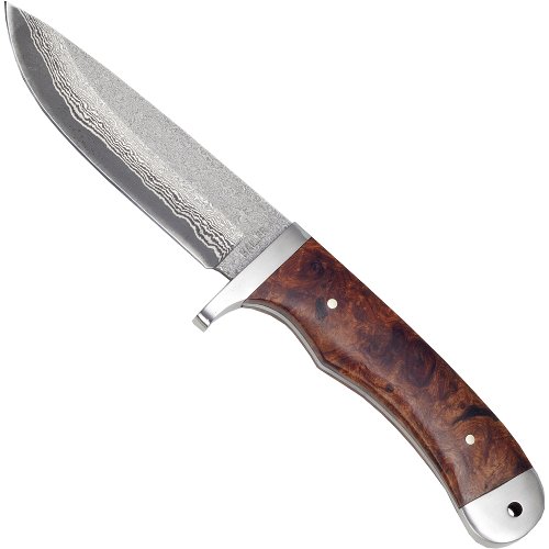 Damascus Knife Root Wood