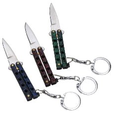 Mini Butterfly Knife-Box Colored (12 Pieces)