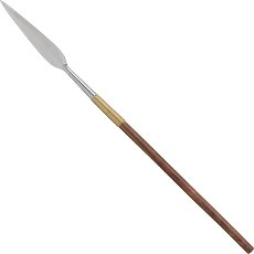 Spear with wooden handle